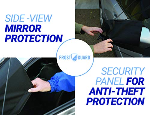 NFL Frost Guard Windshield Cover for Ice and Snow, Baltimore Ravens | XL Size Car Windshield Frost Cover with Side Mirror Covers | Fits Most Medium and Large SUVs, Trucks, Vans – 68 x 40 Inches - Thumbnail 4
