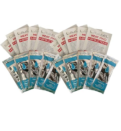 Oven Recharge Kit - Contains 10 Water Packs & 10 Heat Pads for Food - Portable Food Warmer - Innovative Food Heating Pad - Keep Food Warm with This Hot Pack- Compact & Efficient Food Warmers