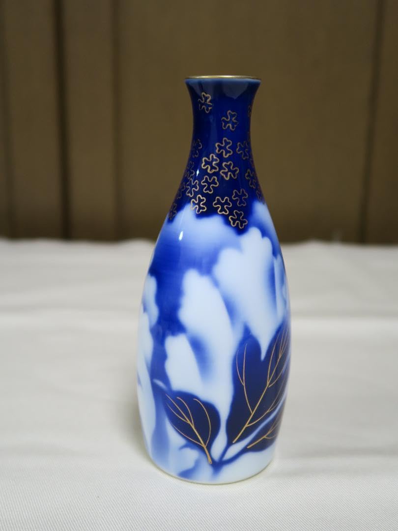 深川製磁　花瓶　飾り壺　牡丹金ミル　高さ約18.5cm Amazon.co.jp: 深川製磁 牡丹金ミル 酒器揃 有田焼 徳利1本と盃5