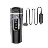 車載電気ケトル カーポット 500ml 12V/24V シガーソケット給電 保温機能付き 温度調整可能 空焚き防止