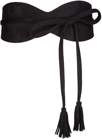Womens Bowknot Wrap Around Self Tie Obi Waist Band Cinch Wide Boho Belt