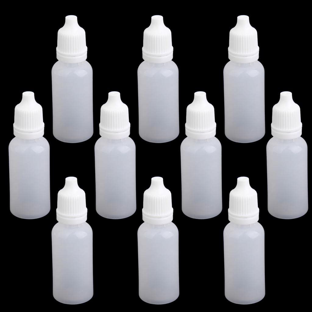 T.O.G. 10pcs 15ml Empty PVC Squeezable Dropper Bottles for Eye Drops Lab Liquid-image-26
