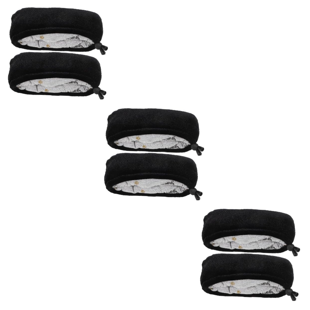 Healeved 3 Pares Manga De La Axila De Muleta Cubre Muletas Transpirable Cubierta De Axila Muleta Almohadillas Para Muletas Almohadilla Para La Axila Del Bastón Black Terciopelo