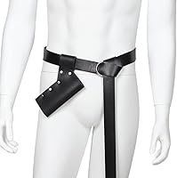 Vista 2 de Funda de cuero medieval para espada, daga de rana, accesorio universal para espada y cutlass para estoque