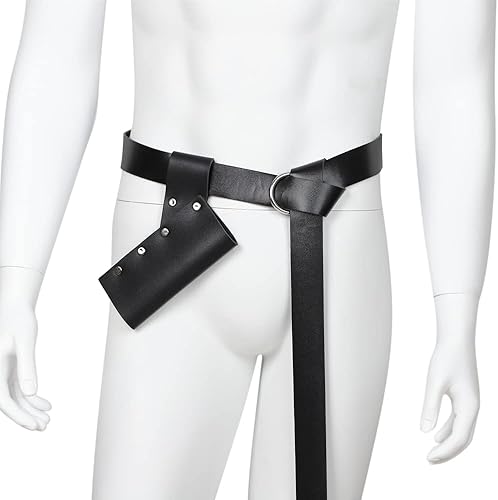 Miniatura 8 de Funda de cuero medieval para espada, daga de rana, accesorio universal para espada y cutlass para estoque