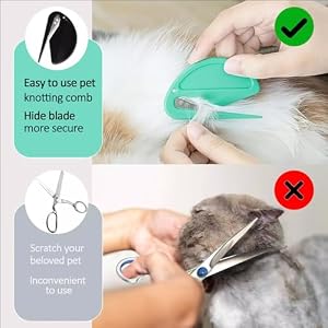 5pcs Pet Knot Opener Knotting Comb Removal Dematting Hair Flea Brush Shedding Tool Matted Fur Tick De Remover Matting Grooming Supplies for Indoor Medium Long Haired Cats Dogs Tangled 5pcs Pet Knot Opener Knotting Comb Removal Dematting Hair Flea Brush Shedding Tool Matted Fur Tick De Remover Matting Grooming Supplies for Indoor Medium Long Haired Cats Dogs Tangled