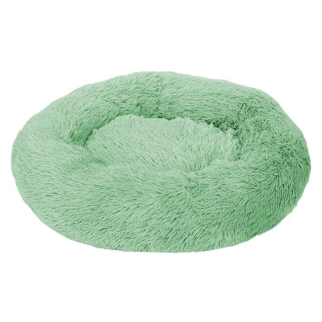 Akcesoria dla psów donut dla dużych psów domek dla kota pluszowe legowisko dla psa XXL okrągła mata dla małych średnich zwierząt uspokajająca 100 cm