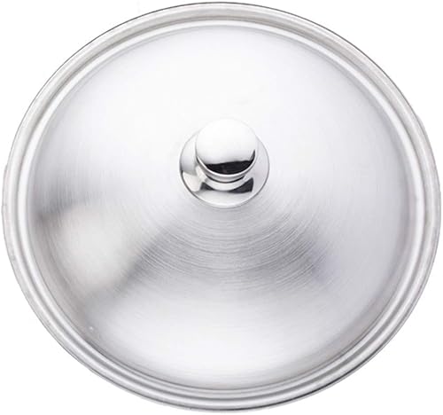 HEMOTON Tapa universal de acero inoxidable para ollas, sartenes y sartenes, se adapta a ollas y sartenes de 7 a 12 pulgadas, cubierta de sartén de