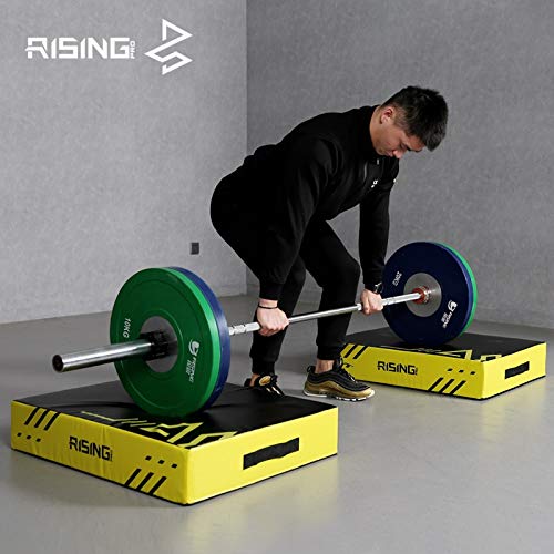 CKIDS Weightlifting Silencer Drop Pads Barbell Drop Pads Shock Mats for Barbell-Dropping Workouts at Home Gym