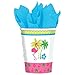 amscan Sun-Sational Summer Luau Party Flamingo Fun Cups (8 Pack), Multi Color, 5.5 x 3
