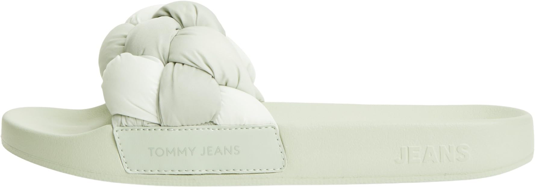 Tommy Jeans Women's Tjw Braided Slides EN0EN02975, Green (Misty Sage Gradient), 6.5 UK