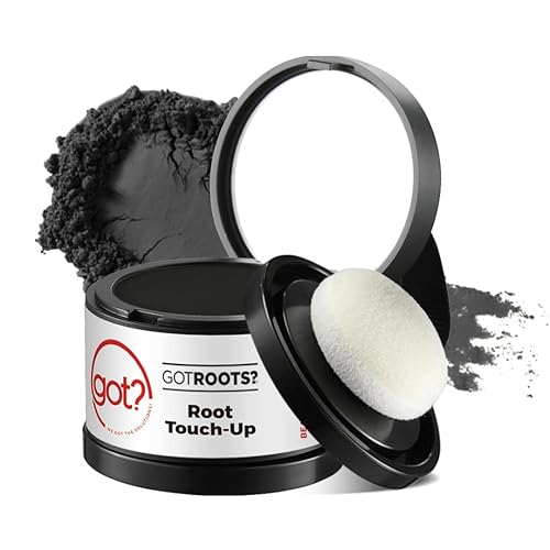Corrector de raíces + relleno de línea capilar y cejas para cabello negro  Sombra instantánea de línea capilar  Raíces grises y cabello adelgazante