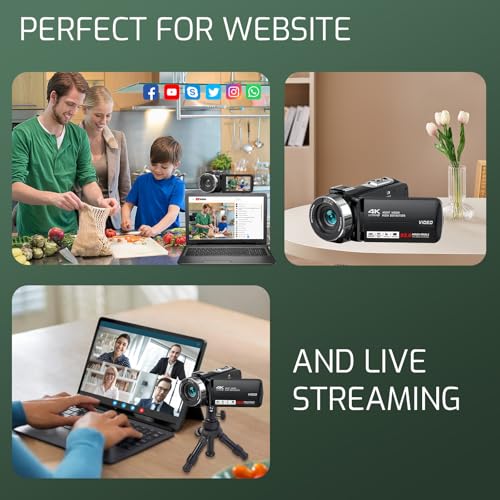 Digital Video Camera Camcorder 4K