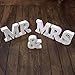 Produktbild Musuntas Dekoration Hochzeit aus Holz, Mr & Mrs Holz Buchstaben, Hochzeitsgeschenk 21cmX 10cm X 1.5cm