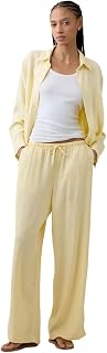 Gap Womens Wide Leg Linen Pull on Pant