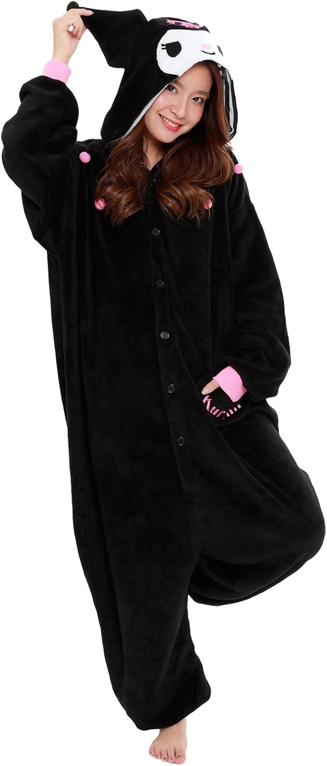 SAZAC Kuromi Kigurumi - Onesie Jumpsuit Halloween Costume