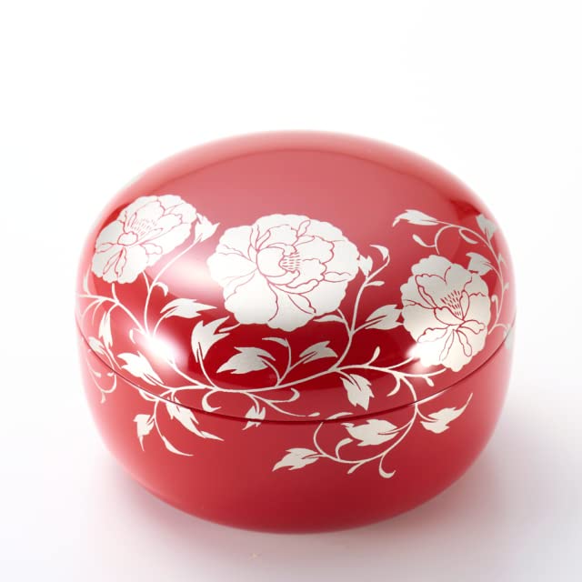 Bonbonniere Hana Candy Box red Urushi Handmade Lacquerware Japan