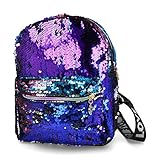  L&R SHOES MOCHILA LENTEJUELAS - Sintético para: MUJER color: AZUL talla: Talla única