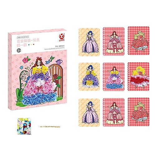 Livro da etiqueta da princesa - Livros de adesivos reutilizáveis ​​para meninas,Faça seus próprios l