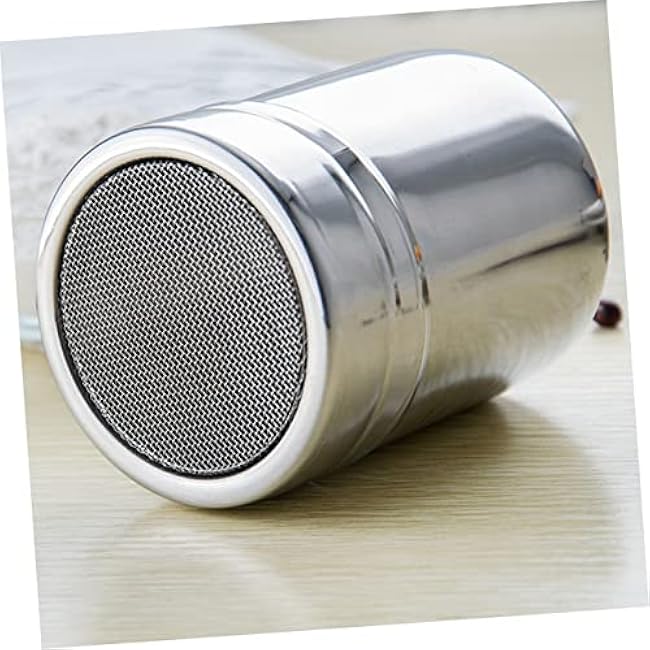 MAGICLULU Stainless Steel Seasoning Shaker S Fine Mesh Cooking Tool for Sugar Cocoa Flour Spices Keeps Moisture for Freshness for Baking Icing Applications