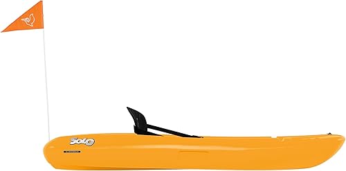 Vista 3 de Pelican Solo - Sit-on-top Kayak - Youth Kayak - Perfect for Kids Comes with Paddle and Safety Flag - 6 ft. - Mango