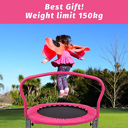 image for Advwin Mini Trampoline for Kids, 36 Inch Foldable Fitness Mini Trampol