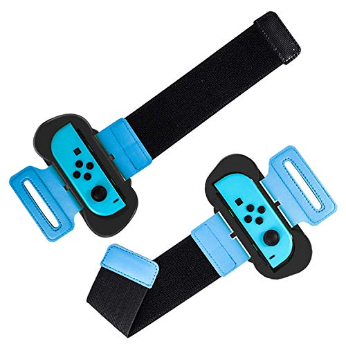 GZW-Shop 2 PCS Brassard de Bande de Danse pour Just Dance 2020 Brassard pour Manette JoyCon Nintendo Switch Bracelet élastique réglable avec Emplacement pour Joy-Cons Gauche et Droit