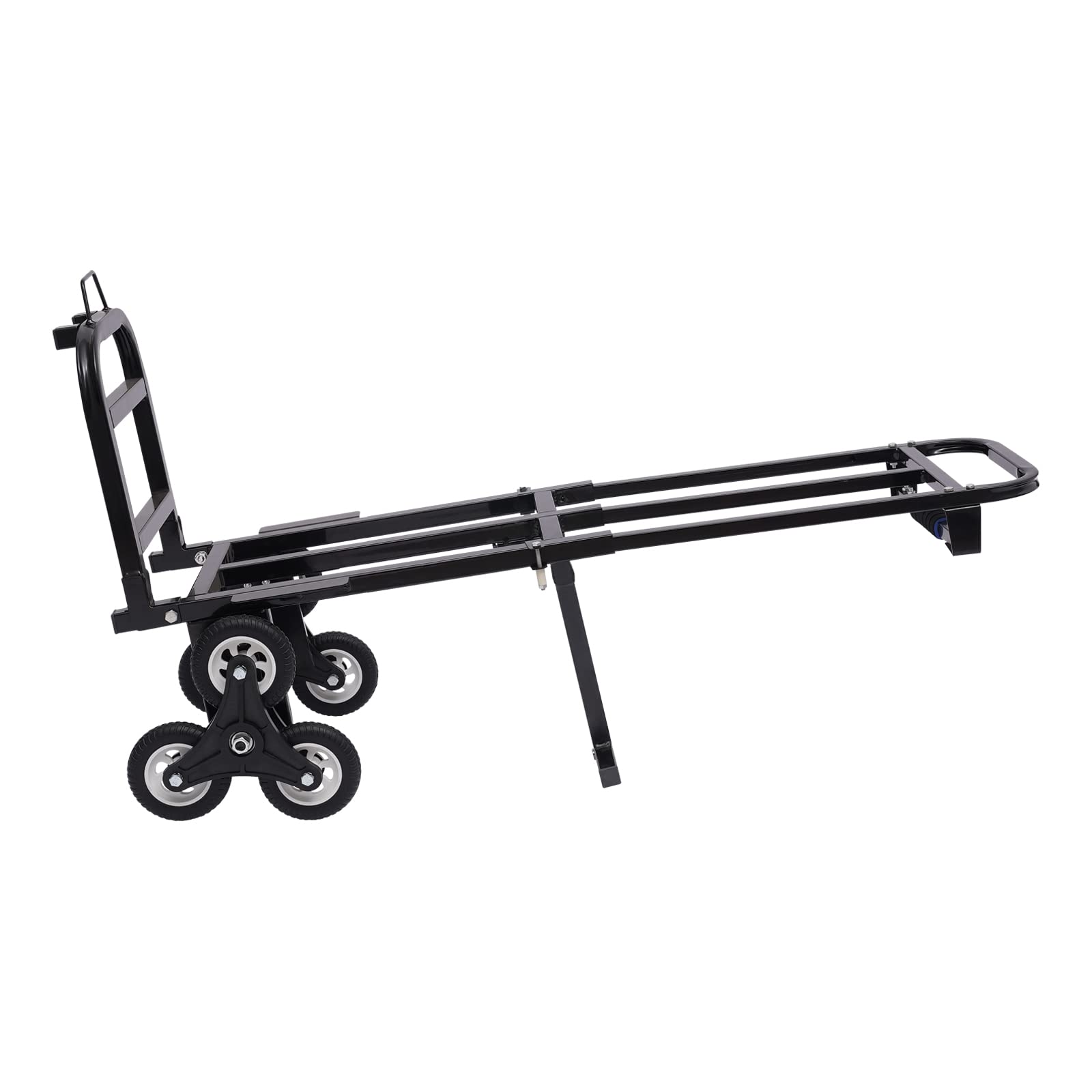 Wózek transportowy, składany, 6 kół, regulowany 73-114,5 cm, pomoc w przeprowadzce, wózek transportowy do 210 kg