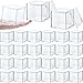 Yulejo Clear Acrylic Box with Lid Plastic Square Cube Display for Storage Stackable Container Pill Candy Jewelry Gift Card Party Favors 2.9 x Inch (24 Pieces)