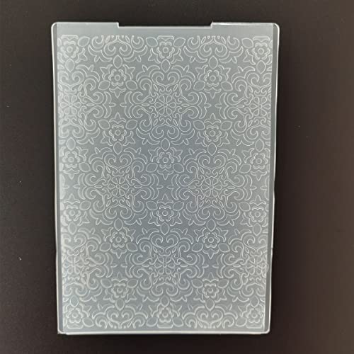WooYangFun 1 pochoir de gaufrage à motif floral abstrait pour la fabrication de cartes, le bricolage, le scrapbooking, l'album photo, le papier, les loisirs créatifs, la décoration