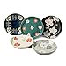 Strona główna Płyta jadalna Nordic Flower Series Plate 5.5-calowa danie ceramiczne □ Japońskie w stylu bony Małe naczynia Motyl Ceramika Deserowa Płyta Owocowa Płytka 5 sztuk Płyta steak.