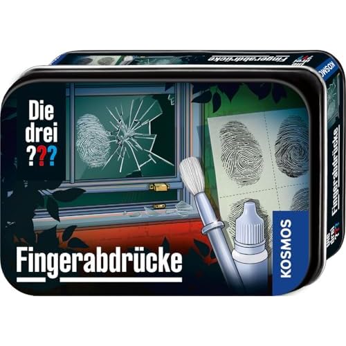 Die drei Kosmos Fingerprints 632335, Detective Gadget, Exciting Detective Toy Set for Children from 8 Years, Gift for Birthday, Souvenir, Black