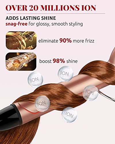 Curling Iron 3/4 Inch Barrel For Short Hair, Short Hair Curling Iron Women Curling Iron With 9 Heating Settings Dual Voltage Instant Heat Up For All Hair Types #TOP3