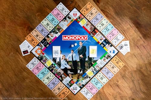 Monopoly: The Office juego de mesa con Tokens y cartas miniatura 3