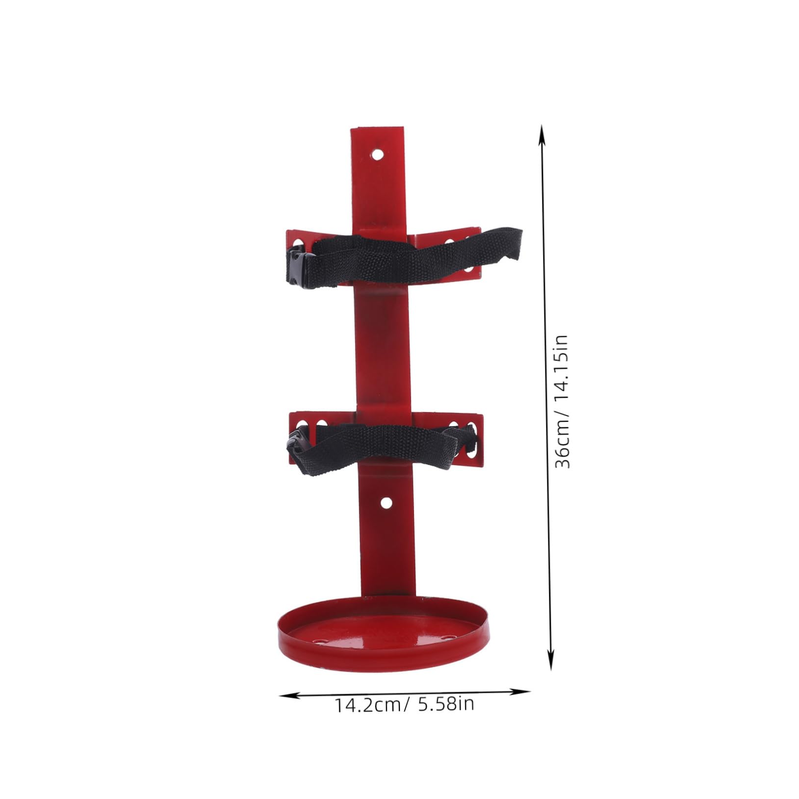 Supporto per Estintore da Muro in Ferro, 1 Pezzo Rosso