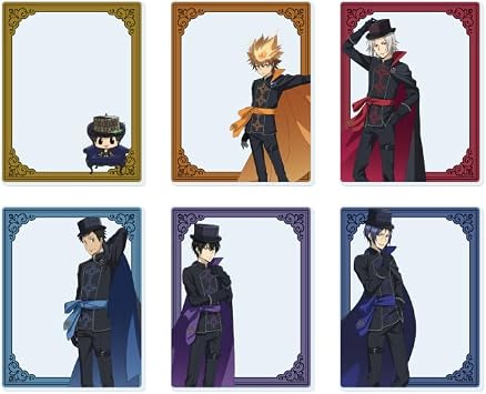 Home Teacher Hitman Reborn! 09 Gothic Ver. [Illustration] Acrylic Card Complete Set, Box of 6