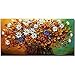 Yotree Paintings, 24x48 Inch Paintings Brilliant Flowers Oil Hand Painting Painting 3D Hand-Painted On Canvas Abstract Artwork Art Wood Inside Framed Hanging Wall Decoration Abstract Painting