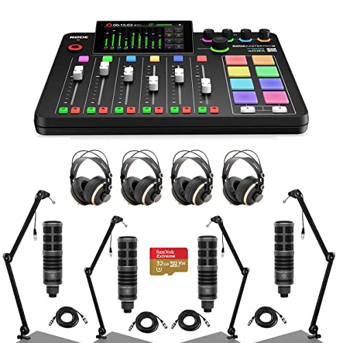 Rode RODECaster Pro II I[fBIv_NVX^WIR\[ TAP300}CN4 TAPH700wbhz4 u[hLXgA[4 M-F XLRP[u4 32BG microSDJ[ht