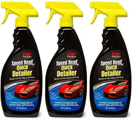 Stoner Car Care 92354-3PK Speed Bead Quick Detailer Spray – Fast Detail Spray for Dust, Smudges and Light Contaminants – Enhances Gloss and Slickness With Carnauba Wax – 22 fl oz (Pack of 3)