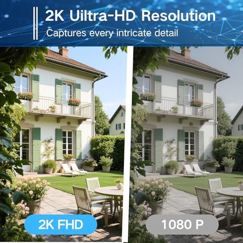 Security Cameras Wireless Outdoor,WIFI Cameras for Home Security with AI Motion Detection Spotlight Siren,Solar Panel Battery Powered Cam,2K Color Night Vision,2-Way Talk,Waterproof,Cloud/SD Storage