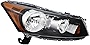 For Honda Accord Sedan Headlight Lamp 2008 2009 2010 2011 2012 Halogen Passenger Right Side