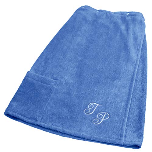 Lashuma Sauna Towel for Women, Azure Blue, 100% Cotton