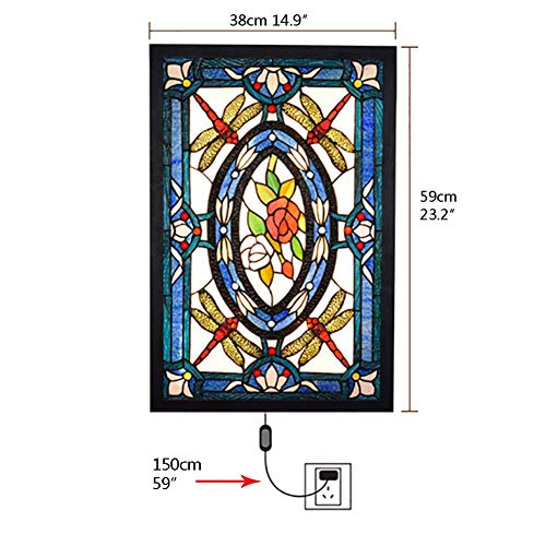 Lámpara de pared LED para iluminar pasillos oscuros con vitrales de 36W con enchufe 8
