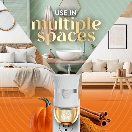Air Wick Plug in Scented Oil Refill, Infused with Essential Oils, Plug in Air Fresheners for Home, Fall Scent, Fall Décor, Harvest Pumpkin & Spice, 5 ct by Air Wick - Image 5