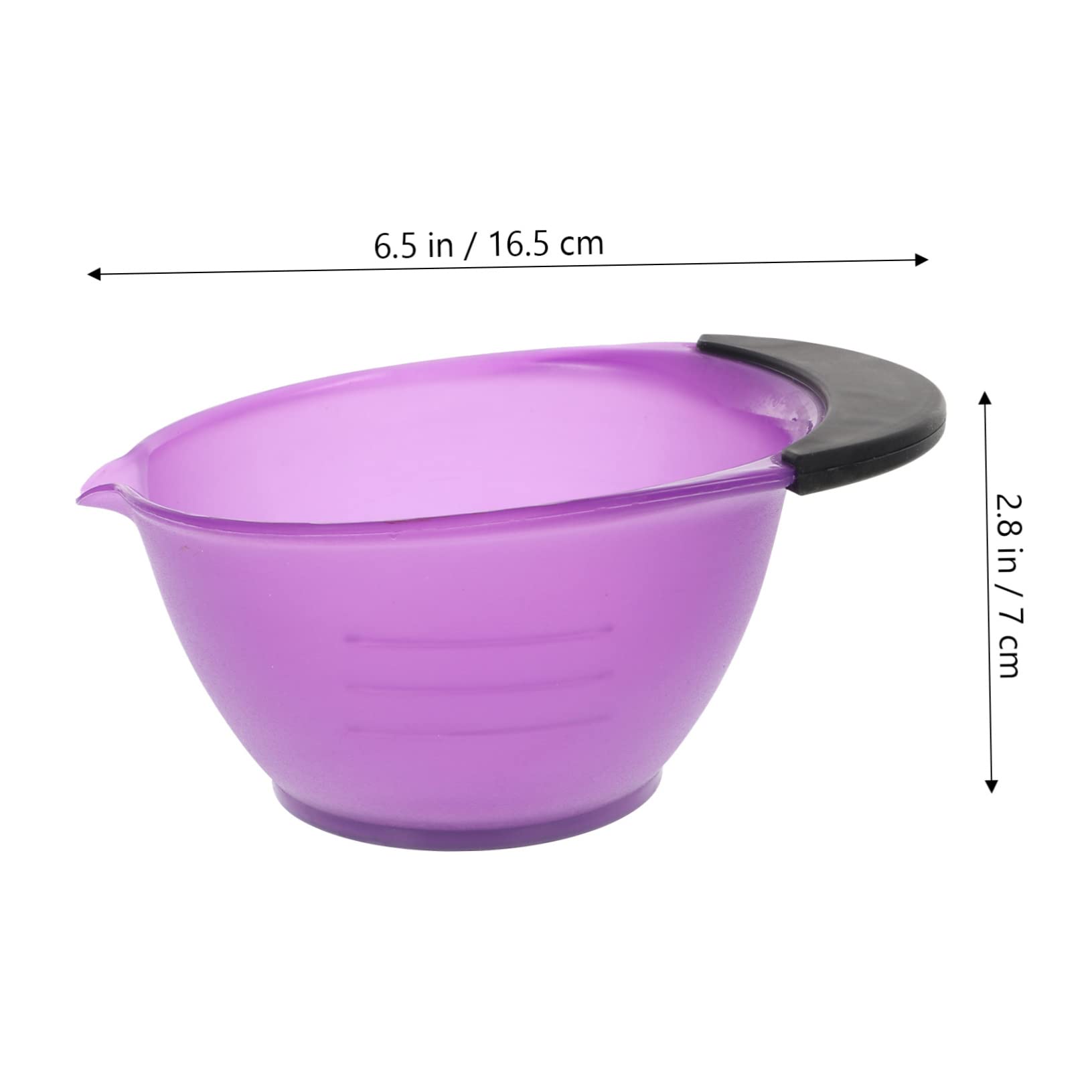 DOITOOL Ciotole per Tintura Chioma con Manico, 5 Pezzi, in Pp e Abs, Resistenti alle Macchie, Ampie e Profonde, per Salone e Uso Fai da Te