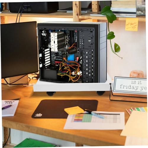 Soporte móvil para CPU DOITOOL, 1 unidad, con ruedas freno, base rodante para torre de PC bajo escritorio, para pisos alfombrados, flujo de aire y estabilidad miniatura 2