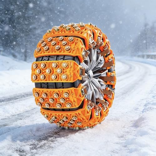 Chaîne à neige pour auto jaune : finissez-en avec le patinage sur verglas