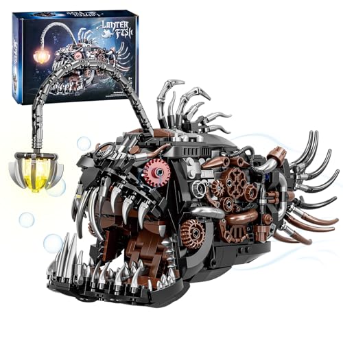 BNG Mechanical Angler Fish Building Set,STEM Toys Gift for Teens Boys 8-14