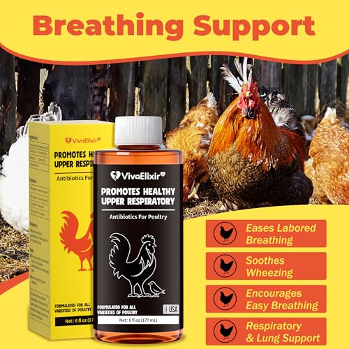 Respiratory Aid for Poultry - Chicken Supplement - Drinking Water Additive - Supports Respiratory Health in Roosters - Suitable for All Birds - 6 oz Dropper - Made in USA - Image 3