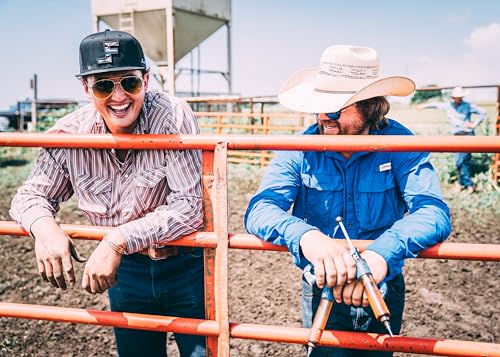 Image of Lane Frost Flat 6-Panel Western Trucker Hats for Men & Women | Flat Bill, Structured 6-Panel, Mesh Trucker Back, Adjustable Snapback, Western Style, One Size Fits Most, Rodeo Inspired Cap